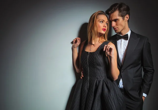 luxury couple in black